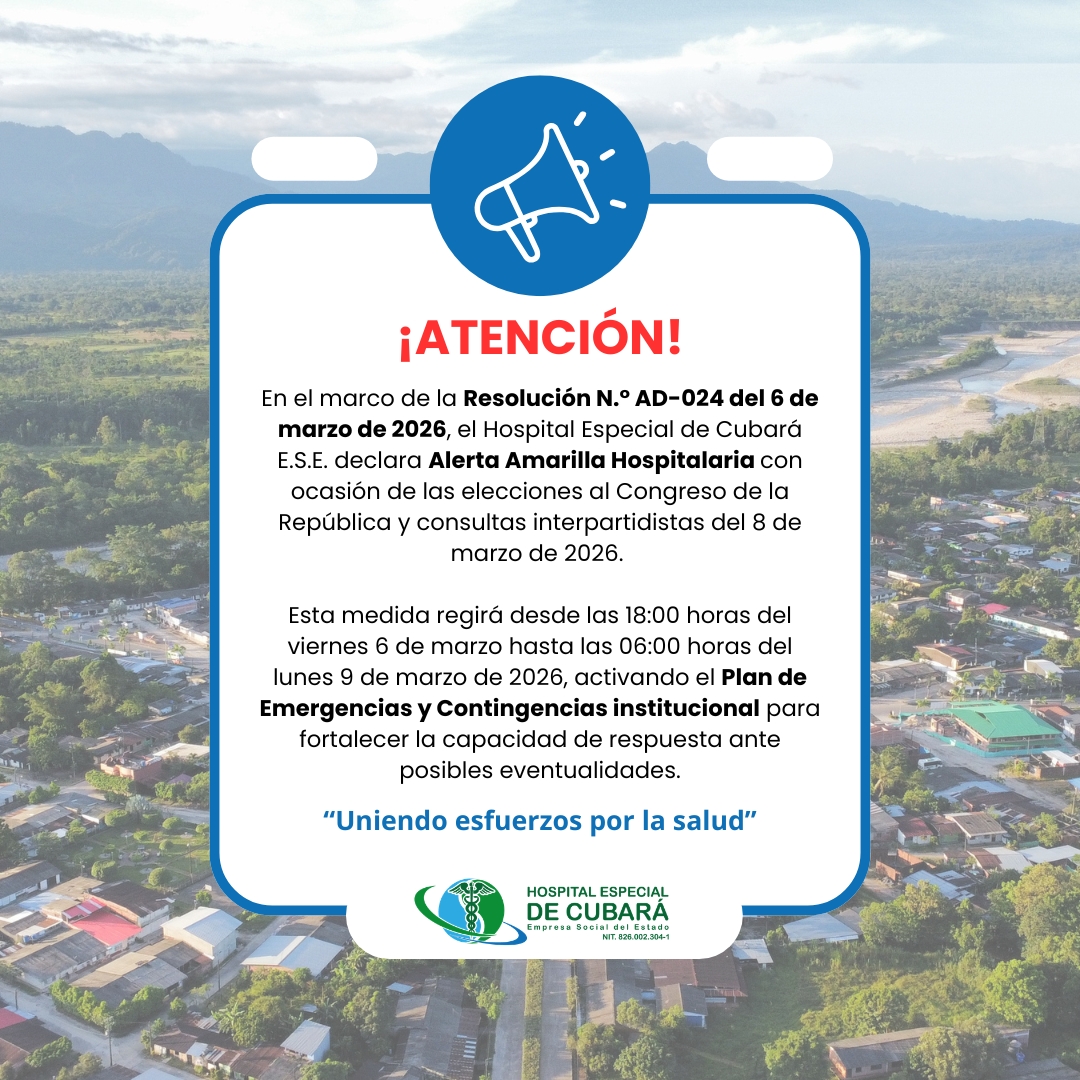 Alerta Amarilla por Elecciones