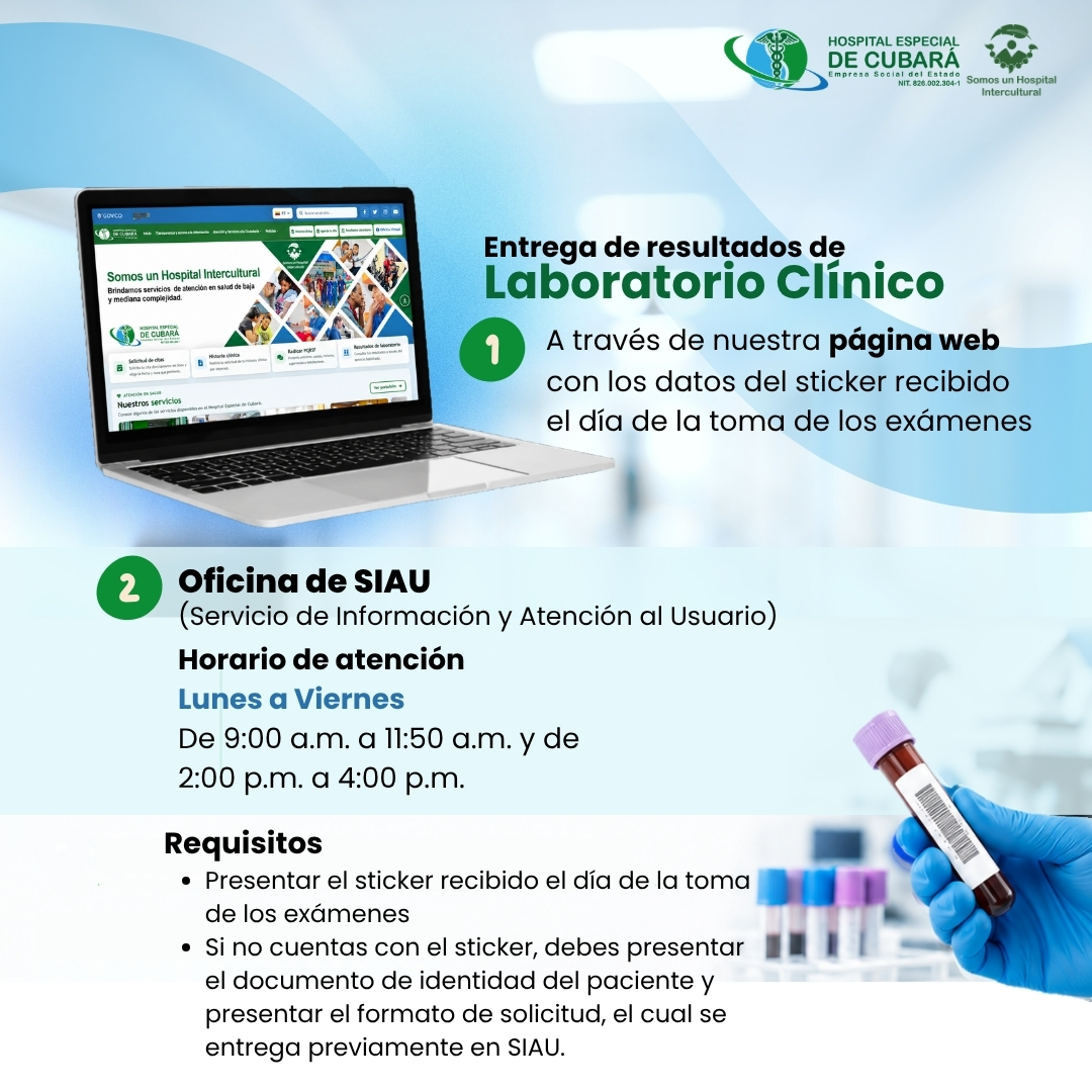 Consulta de resultados de laboratorio